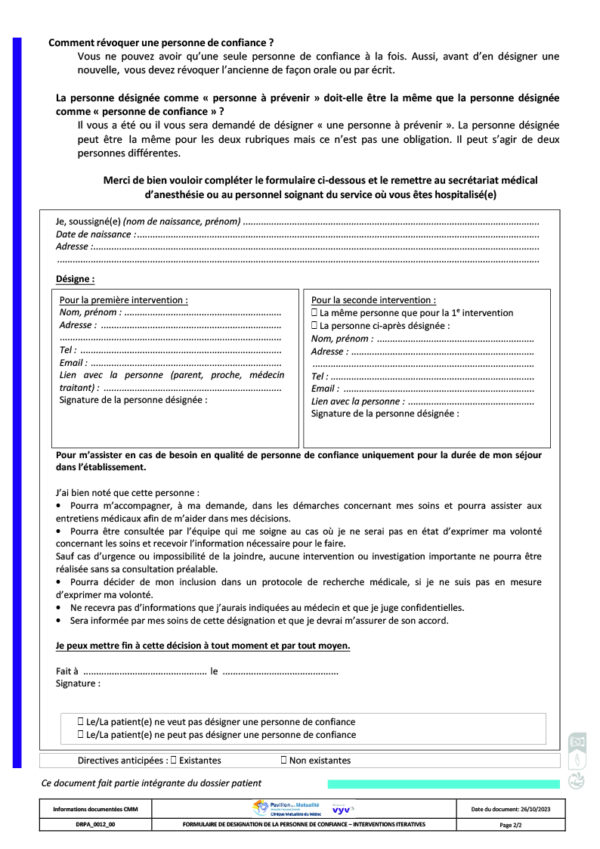 LIASSE HOSPITALISATION Opérations ITERATIVES par 100 ex (Comprend 6 documents) – Image 5