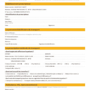 ENR-HOS-030  Liasses Transfert Patient Hospitalisé par 1 000 ex (sur devis)