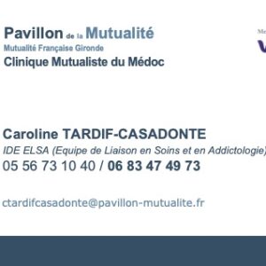 Carte de visite C. TARDIF-CASADONTE(AP) par 250 ex