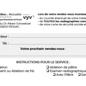 CDRDV Cartes de Rendez-vous par 2 500 ex