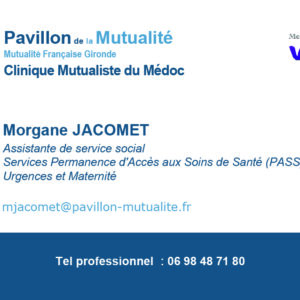 Carte de visite M. JACOMET (AP) par 250 ex