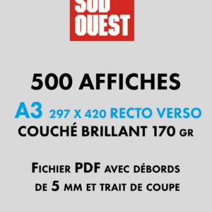 AFFICHES A3 par 500 ex