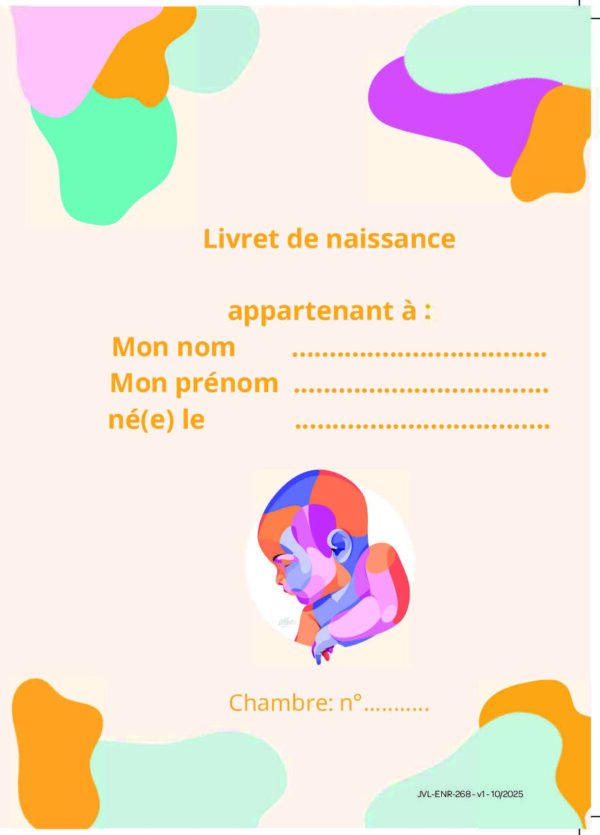 Livret de naissance par 1 000 ex (sur devis)