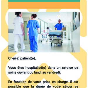 Flyer HOPITAL de SEMAINE par 600 ex (sur devis)