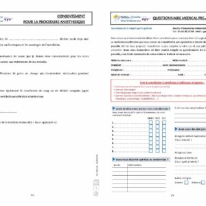 LIASSES ADMISSION PATIENT - Nov 2025 - Hospitalisation Conventionnelle par 500 ex (CAISSE de 250 ex)