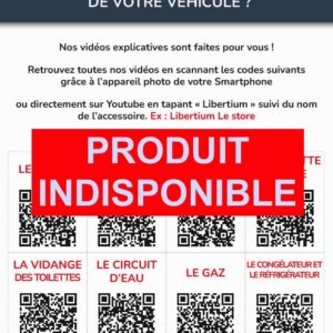 Planche autocollante QR CODE vidéos par 100 ex - PRODUIT INDISPONIBLE