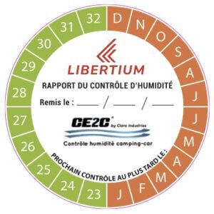 Autocollants CH (Contrôle Humidité)  par 200 ex