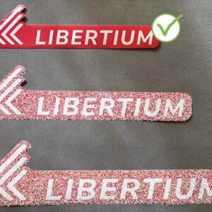 Autocollants LOGO LIBERTIUM (PETIT FORMAT)  par 100 ex