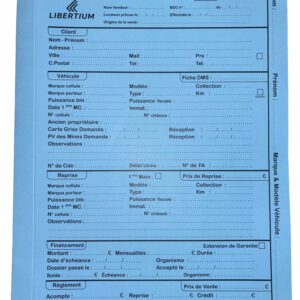 Dossiers LIBERTIUM -- BLEU -- par 100 ex