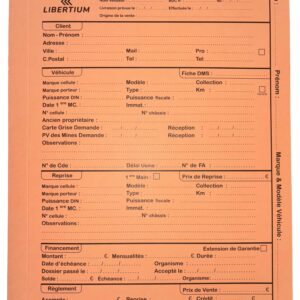 Dossiers LIBERTIUM -- ORANGE -- par 100 ex