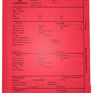 Dossiers LIBERTIUM -- ROUGE -- par 100 ex