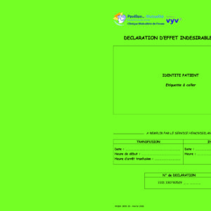 MQGR_0093_01 (AP) Déclaration d'effet indésirable receveur par 50 ex