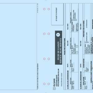 JVL-ENR-292 <br> Fiche liaison service-bloc-service par 6 250 ex
