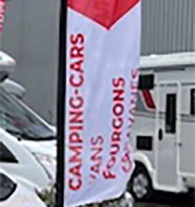 Beach Flag KIT COMPLET (Mât + Pied + Voile)