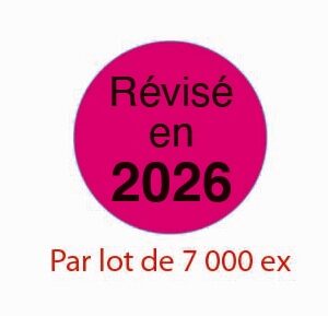 Pastille "Révisé en 2026" (AP) Lot de 7000 ex