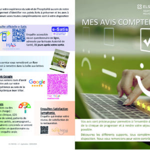 JVL-ENR-261  Dépliants e-satis "Mes avis comptent" par 5 000 ex