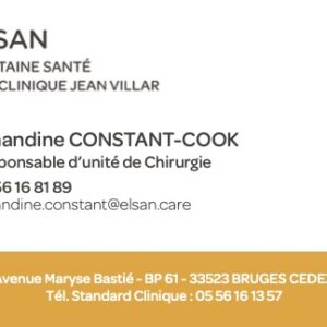 CdV Amandine CONSTANT-COOK par 100 ex (sur devis)