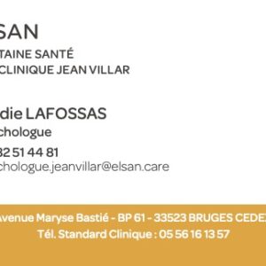 CdV Elodie LAFOSSAS par 100 ex (sur devis)