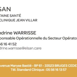 CdV Sandrine WARRISSE par 100 ex (sur devis)